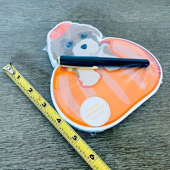 Fall Halloween Puppy Dog Notepad Pen Stationary Set - Picture 2 of 2